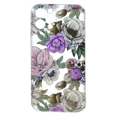 Силиконовый чехол Хамелеон Фиолетовые Цветы для iPhone 11 Pro Max
