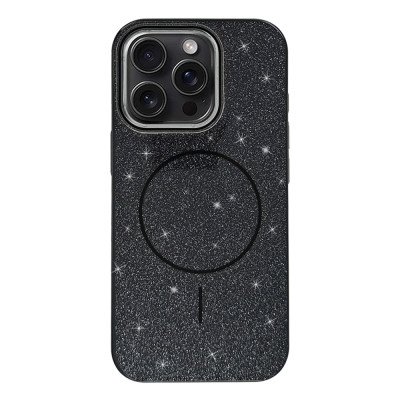 Силиконовый чехол Mega Brilliance Black with MagSafe для iPhone 16 Pro Max Силиконовый чехол Mega Brilliance Black with MagSafe для iPhone 16 Pro Max