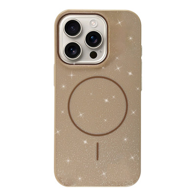 Силіконовий чохол Mega Brilliance Beige with MagSafe для iPhone 16 Pro Силіконовий чохол Mega Brilliance Beige with MagSafe для iPhone 16 Pro