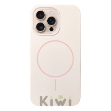 Чохол Silicon Case MagSafe Пудра для iPhone 15 Pro