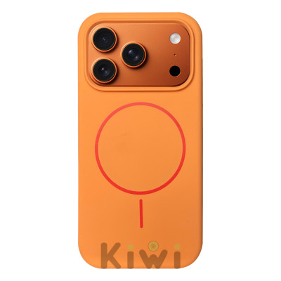 Чохол Silicon Case MagSafe Papaya для iPhone 17 Pro Max