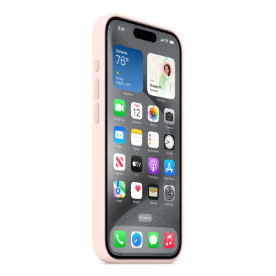 Чехол Original Silicon Case with MagSafe Light Pink для iPhone 15 Pro Max