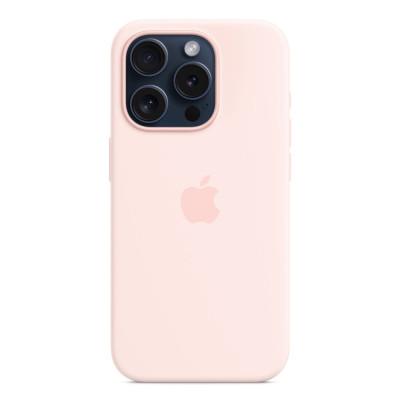 Чехол Original Silicon Case with MagSafe Light Pink для iPhone 15 Pro Max