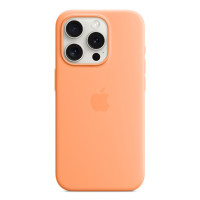 Чохол Original Silicon Case with MagSafe Orange Sorbet для iPhone 15 Pro