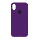 Чехол Silicon Case Баклажан для iPhone X