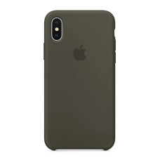 Чехол Silicon Case Dark Olive для iPhone XsMax