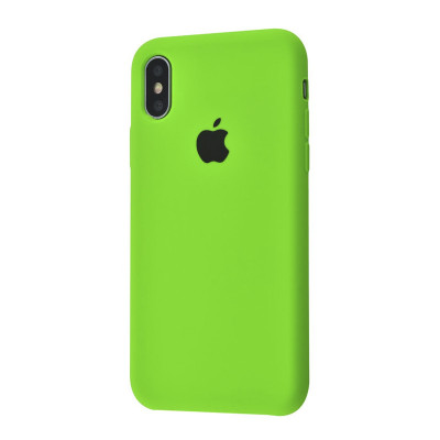 Чехол Silicon Case Green для iPhone X