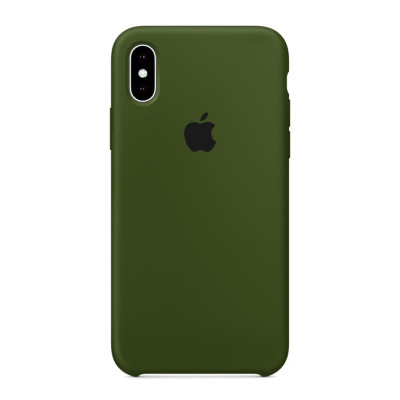 Чохол Silicon Case Khaki Green для iPhone X