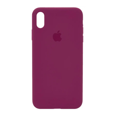 Чехол Silicon Case Rose Red для iPhone X