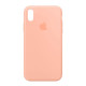 Чехол Silicon Case Розовый Грейпфрут для iPhone X