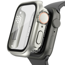 Чохол-накладка ULTRA GLASS для Apple Watch 45мм Silver