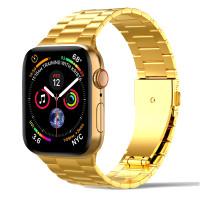 Металевий ремінець Block Band для Apple Watch 42/44/45/49мм Golden