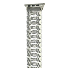 Металевий ремінець Versace Silver для Apple Watch 38/40/41мм