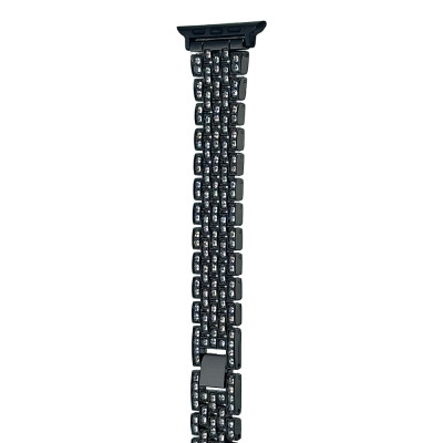 Металлический ремешок Full Diamond Black для Apple Watch 38/40/41мм 