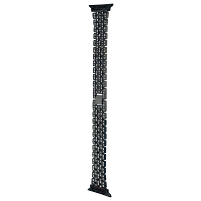 Металлический ремешок Full Diamond Black для Apple Watch 42/44/45/49мм 