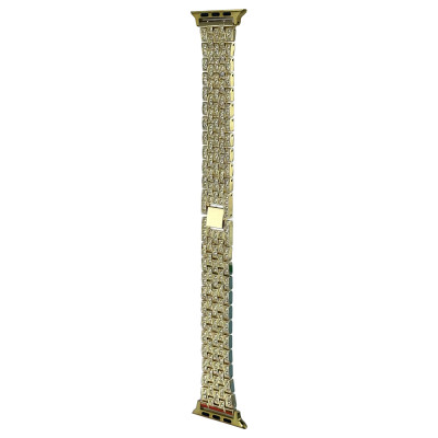 Металлический ремешок Full Diamond Gold для Apple Watch 42/44/45/49мм Металлический ремешок Full Diamond Gold для Apple Watch 42/44/45/49мм
