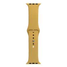 Силіконовий ремінець Sport Band для Apple Watch 42/44/45/49 Cream Gold