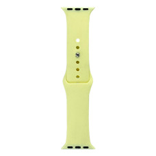 Силіконовий ремінець Sport Band для Apple Watch 42/44/45/49 Light Yellow