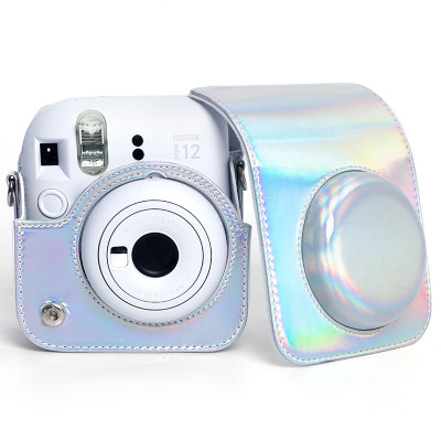 Кожаный чехол Glossy для Instax Mini 12 Silver