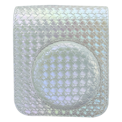 Кожаный чехол Волнистый для Instax Mini 12 White Chameleon