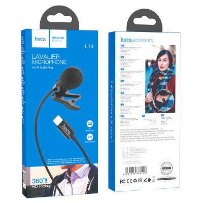 Проводной микрофон Hoco L14 Lightning Проводной микрофон Hoco L14 Lightning